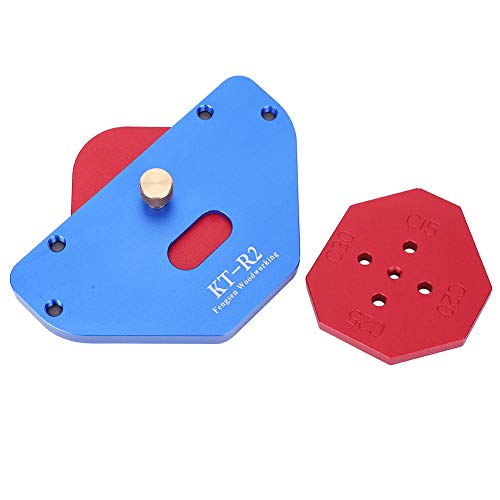 ANKROYU Ke R2 -Lichtbogenvorlage Holzpanel Halbkreisförmige Router Tischradius Ort Tool Premium Aluminiumlegierung Holzbearbeitungsvorlage für R15 R20 R25 R30 C15 C20 C20 C30 Größe von ANKROYU