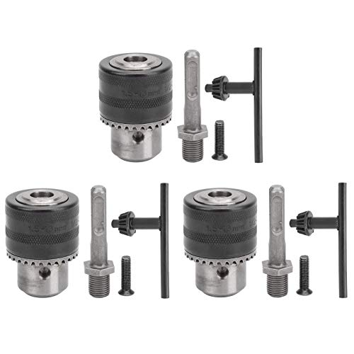 ANKROYU Keyed -Bohrer -Chuck -Set 3 -Pack -Kohlenstoffstahl 1/2in 20Unf 1 5 mm 13mm Konvertierungskit für elektrische Hammerbohrer Professionelle Werkzeuge von ANKROYU