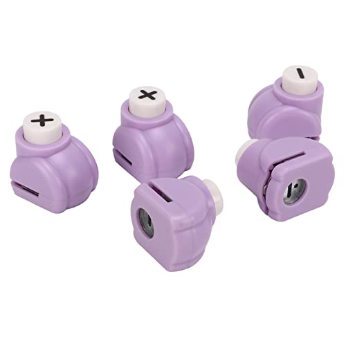 ANKROYU Kinder basteln Papier Punch Set mathematische Formen Mini Hole Puncher Easy Cut Ergonomic Griff für DIY -Kunstprojekte Klassenzimmer Aktivitäten Plastik Zinklegierung 5 Pac von ANKROYU