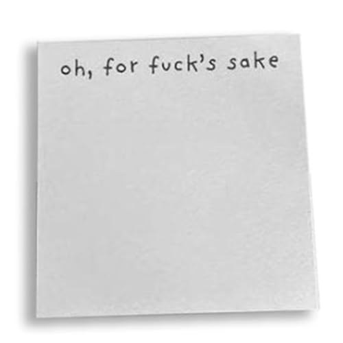 ANKROYU Lustige Sticky Note Pad Stylische humorvolle Memo -Pads für Office Home Schreibtisch Lieferungen Kleberpapier 50 Seiten Multifunktionale Neuheiten Notizbilder (Typ 1) von ANKROYU