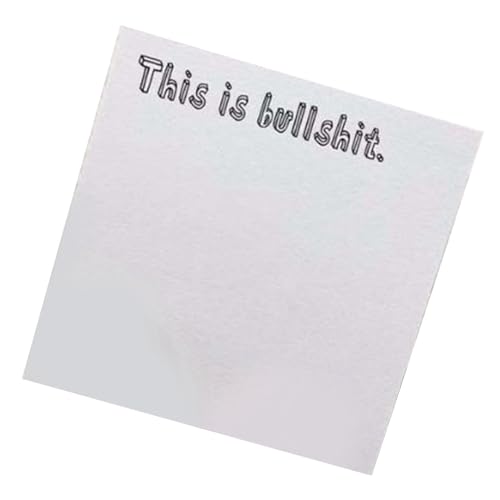 ANKROYU Lustige Sticky Note Pad Stylische humorvolle Memo -Pads für Office Home Schreibtisch Lieferungen Kleberpapier 50 Seiten Multifunktionale Neuheiten Notizbilder (Typ 2) von ANKROYU