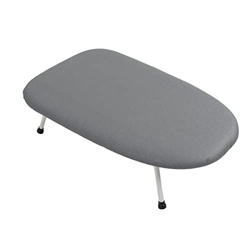 ANKROYU Mini-Bügelbrett, faltbar, platzsparend, tragbar, Tisch-Bügelbrett aus Stoff für Schlafzimmer, Waschküche, Schlafsaal (Blumenmuster 1) (Blumenmuster 2) (Klassischer blauer Plaid) (Anti -Spott von ANKROYU