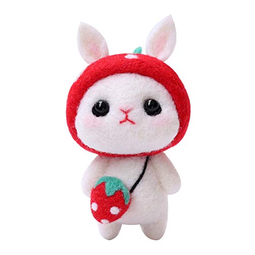 ANKROYU Nadel -Filzen Wolle Kit DIY handgefertigtes Handwerksmaterial Paket -Werkzeuge für niedliche Kaninchenpuppen machen Kinder Erwachsene Handwerksliebhaber Wolle Filzschaum Wo (Kaninchen und ANKROYU Nadel -Filzen Wolle Kit DIY handgefertigtes Handwerksmaterial Paket -Werkzeuge für niedliche Kaninchenpuppen machen Kinder Erwachsene Handwerksliebhaber Wolle Filzschaum Wo (Kaninchen und von ANKROYU