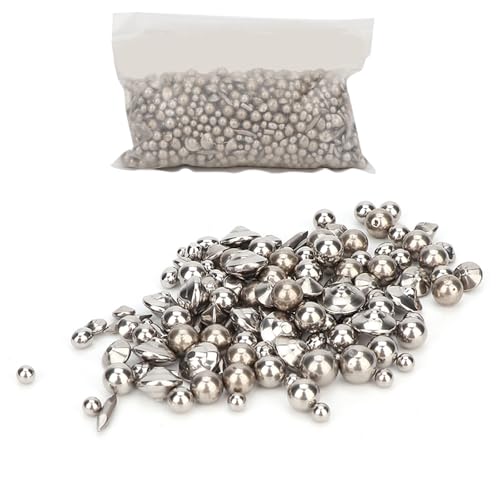 ANKROYU Polierkugeln aus Edelstahl, 1 Beutel, Polierkugeln Für Schmuck, Gold-Polierwerkzeuge, Schmuck-Polierperlen Für Vibrationsbecher, Keine Lochperlen, Tumbling Media Für Poliertrommel Tumbler von ANKROYU