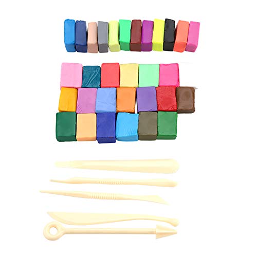 ANKROYU Polymer Clay Tool Set 32 Farbofen backen mit 5 Bildhauerwerkzeugen DIY Soft Craft Modeling Kit für Kinder Erwachsene Künstler nicht giftig sicheres Material kreativer Kunst ANKROYU Polymer Clay Tool Set 32 Farbofen backen mit 5 Bildhauerwerkzeugen DIY Soft Craft Modeling Kit für Kinder Erwachsene Künstler nicht giftig sicheres Material kreativer Kunst von ANKROYU