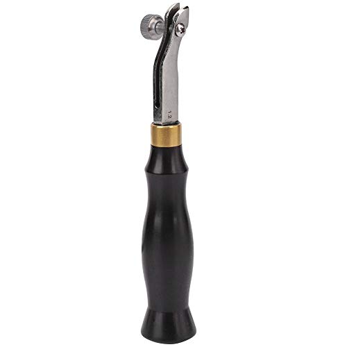 ANKROYU Professionelles Ebony -Griff verstellbarer Edelstahlkante Creaser Leder -Handwerkswerkzeug mit 3 Dicken Optionen für Lederbearbeitung DIY -Projekte hochwertige 304 Edelstah (0,5 mm Dicke) von ANKROYU