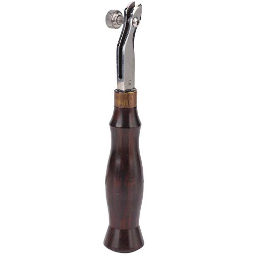 ANKROYU Professionelles Ebony -Griff verstellbarer Edelstahlkante Creaser Leder -Handwerkswerkzeug mit 3 Dicken Optionen für Lederbearbeitung DIY -Projekte hochwertige 304 Edelstah (0,5 mm Dicke) von ANKROYU
