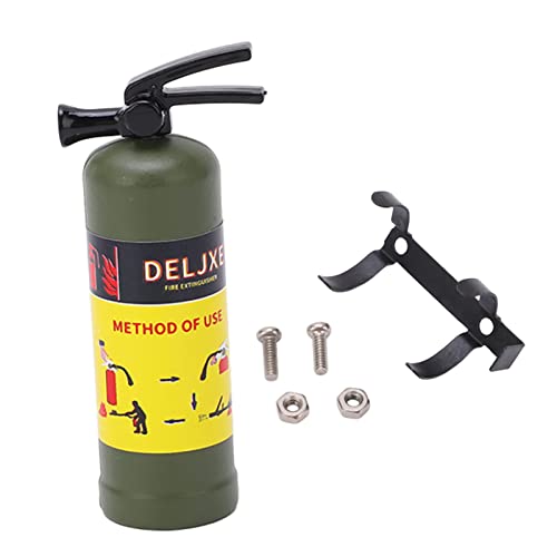 ANKROYU RC -Auto Feuerlöscher Spielzeug Mini Simulation Design Leichtes dekoratives Zubehör für axiale SCX10 TRX4 WPL MN Serie Kunststoffstahl 47mm (Grün) von ANKROYU