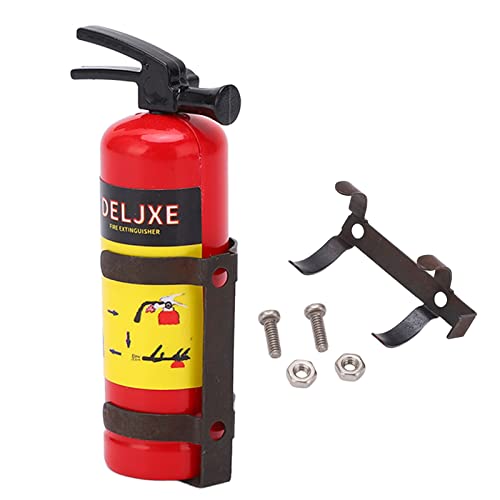 ANKROYU RC -Auto Feuerlöscher Spielzeug Mini Simulation Design Leichtes dekoratives Zubehör für axiale SCX10 TRX4 WPL MN Serie Kunststoffstahl 47mm (Rot) von ANKROYU