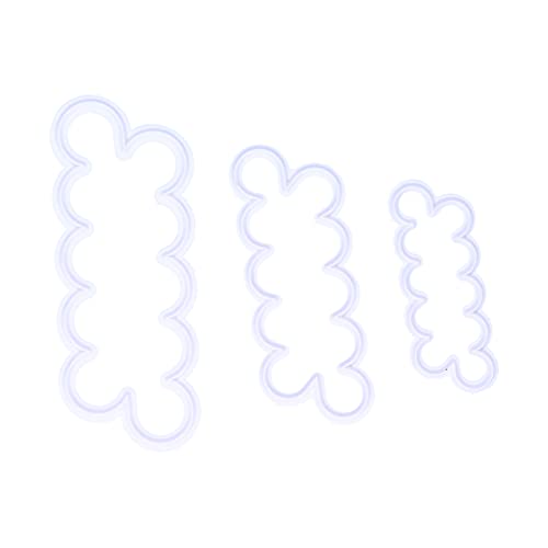 ANKROYU Rose Blumenschneider Form Set Premium wiederverwendbares Nicht -Stick -Back -Dekorationswerkzeuge für Fondant Cake Chocolate Pizza DIY 3pcs verschiedene Größen Food Grade P von ANKROYU