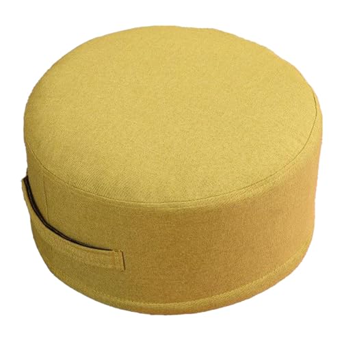 ANKROYU Runde Bodenkissen 20 cm dicke weiche bequeme abnehmbare Baumwollstoffkissen für Haus im Innenraum Wohnzimmer Schlafzimmer (Durchmesser 30 cm (Kinderstil)) (Durchmesser 36 cm (Erwachsenenstil)) von ANKROYU