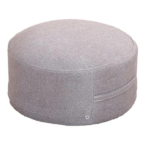ANKROYU Runde Bodenkissen 20 cm dicke weiche bequeme abnehmbare Baumwollstoffkissen für Haus im Innenraum Wohnzimmer Schlafzimmer (Durchmesser 30 cm (Kinderstil)) (Durchmesser 36 cm von ANKROYU