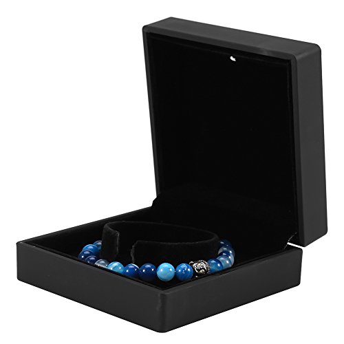 ANKROYU Schmuck Geschenkbox mit LED Licht, Schmuckschachtel, Geschenkbox Schmuck, Schmuckschatulle Für Damen Schmuckkästchen, Led Beleuchteter Ring, Display Aufbewahrungskoffer (Bracelet Box) von ANKROYU