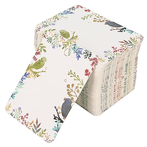 ANKROYU 100 Stück Schmuckkarten, Schmuck Display Karten, Schmuck Papierkarten, Ohrstecker Ohrring Display Aufbewahrungspapier, Halsketten Karten, Haarnadel Aufbewahrungskarte von ANKROYU