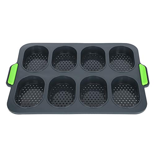ANKROYU Silikon-Backformen mit 8 Mulden, antihaftbeschichtete Cupcake-Pfanne, wiederverwendbares Kuchen-/Muffinblech für Hobbybäcker, Schwarz, Grün, Mehrfarbig, 23,8 x 34,5 x 2,5 c ANKROYU Silikon-Backformen mit 8 Mulden, antihaftbeschichtete Cupcake-Pfanne, wiederverwendbares Kuchen-/Muffinblech für Hobbybäcker, Schwarz, Grün, Mehrfarbig, 23,8 x 34,5 x 2,5 c von ANKROYU
