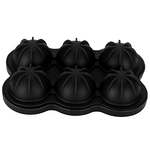 ANKROYU Silikon-Eisball-Maker, wiederverwendbar, Eisform, Tablett, für Zuhause, Küche, Bar (Schwarz) von ANKROYU