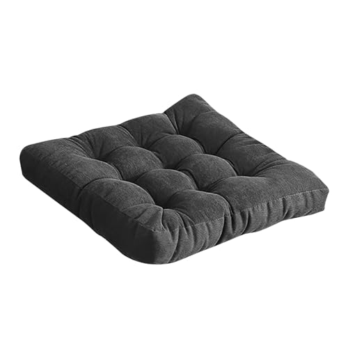 ANKROYU Solides Stuhlpolster aus Cord, quadratisch, Tatami-Bodenmatte, Kissen, Memory-Schaum-Füllung, weich, bequem, langlebig, leicht zu reinigen, für Esszimmerstühle, Küche, Inne (40 * 40 cm) von ANKROYU