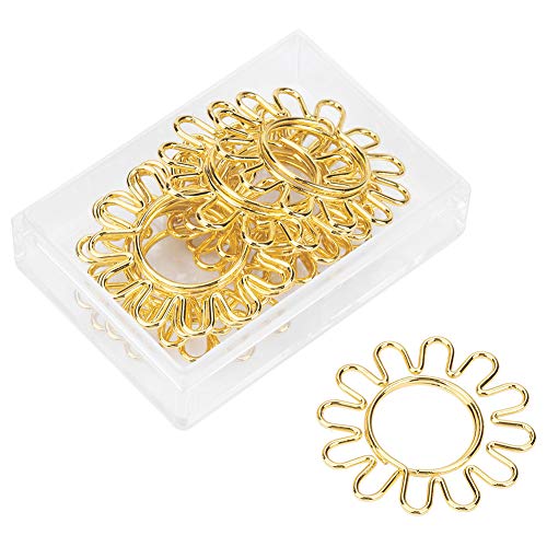 ANKROYU Sonnenblumen-Büroklammern, Großpackung, 10 Stück, bunte Lesezeichenklammern, lustiges Schreibwarenzubehör für Büro, Schule, Studenten, galvanisiertes Metalldesign ANKROYU Sonnenblumen-Büroklammern, Großpackung, 10 Stück, bunte Lesezeichenklammern, lustiges Schreibwarenzubehör für Büro, Schule, Studenten, galvanisiertes Metalldesign von ANKROYU