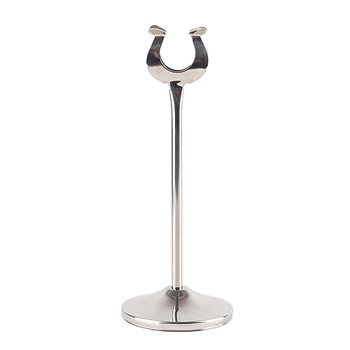 ANKROYU Tischnummernhalter Aus Edelstahl, U-Förmiger Tischkartenhalter, Tischnummernständer, Tischnummernclip, Platzkartenhalter Memohalter, 20 Cm Höhe Fotohalter, Für Hochzeit, Restaurant von ANKROYU