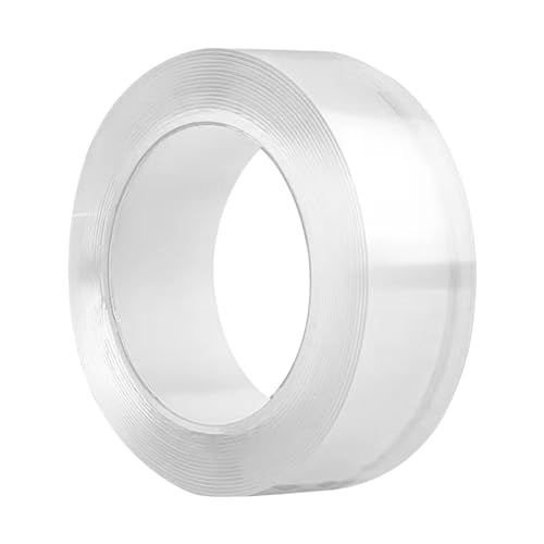 ANKROYU Transparente doppelseitige Klebeband Starke Fixierung Waschbar ohne Rückstand verdickte breite Montageband für Home Office Wanddekoration Bildrahmen Hängen Plakate Plastik 1 Roll von ANKROYU