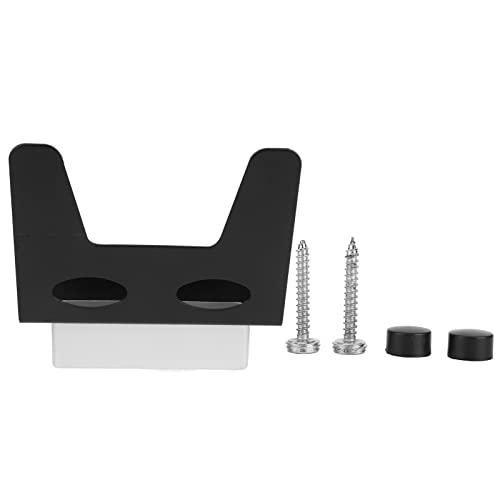 ANKROYU Wandmontierte Topfdeckel Rack Küchenorganisator Schneidebretthalter Aluminium Platz sparende Aufbewahrung für Küchenspeisekammer 18x5x17cm rostof haltbar (Silberpack) (Ein schwarzes Paket) von ANKROYU