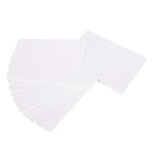 ANKROYU Weißes Kartonpapier 100 Blätter Premium dickes Spanplatten Schwergewichts glattes Finish für professionelle Druckkünste Crafts Scrapbooking Einladungen 15x10 cm 5.9x3.9in (Gerade Winkel) von ANKROYU