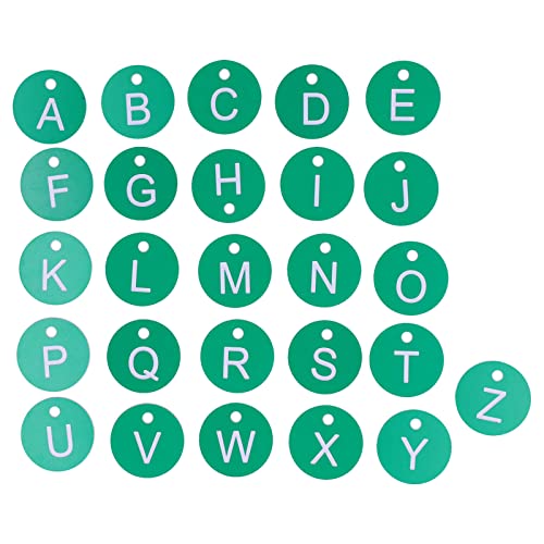 Bienenstock-Nummernschild, langlebig, rund, ABS-Material, helle Farbe, kleines Loch, einfacher Zugriff, Viehhaltung, Garten-Imkerei, Tierhaltung, Bauernhof, Krankheitskontrolle, (Green Letter Card) von ANKROYU