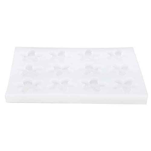 Blumenförmige Silikonschokolade Form Backkuchenform DIY Gips Dekorationen Lebensmittelqualität wiederverwendbar 13,3 x 10,4 cm für Hausbäcker von ANKROYU