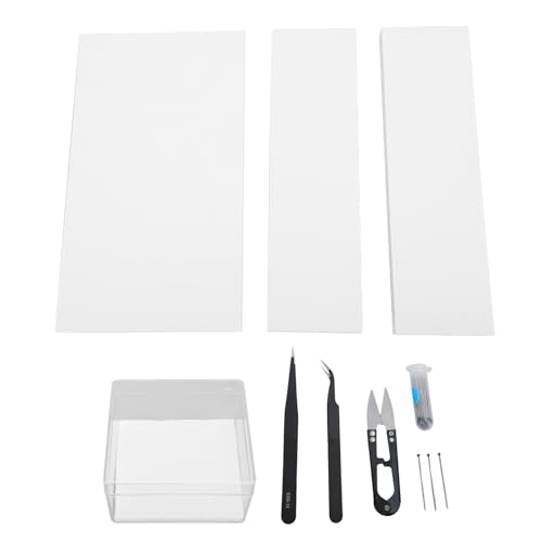 Butterfly Exemplar -Werkzeuge Kit Komplett Set mit Edelstahlstiften Eva -Schaumplatinen Anzeigekasten für Insektensammeln und Anzeige von ANKROYU