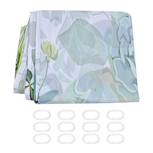 Duschvorhang wasserdichtes Badezimmer Partition Vorhang Nordic Green Blätter Druck Polyester Duschvorhang mit Haken für Home Hotel Schlafsaal 35x70 Zoll Duschvorhang wasserdichtes Badezimmer Partition Vorhang Nordic Green Blätter Druck Polyester Duschvorhang mit Haken für Home Hotel Schlafsaal 35x70 Zoll von ANKROYU