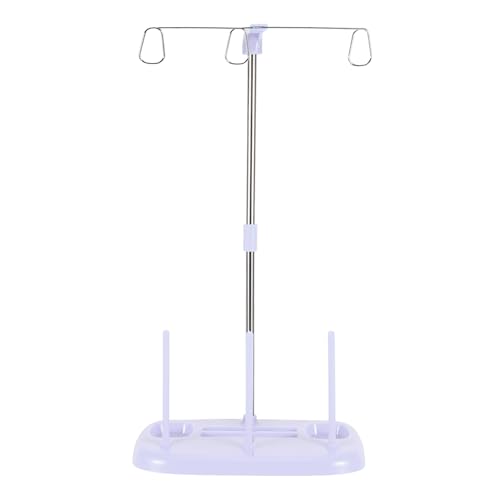 Garnrollenständer, Garnhalter, Nähmaschinenzubehör, große Kapazität, 15 Spulen, reibungslose Fadenzufuhr, langlebiges PE-Material, leichtes, stabiles Design, organisierte (Lila) von ANKROYU