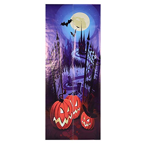 Halloween -Türaufkleber -Abziehbilder wasserdicht haltbar selbstklebend PVC Material Horror Design für Home Party Decoration 200x77cm (MT391) von ANKROYU