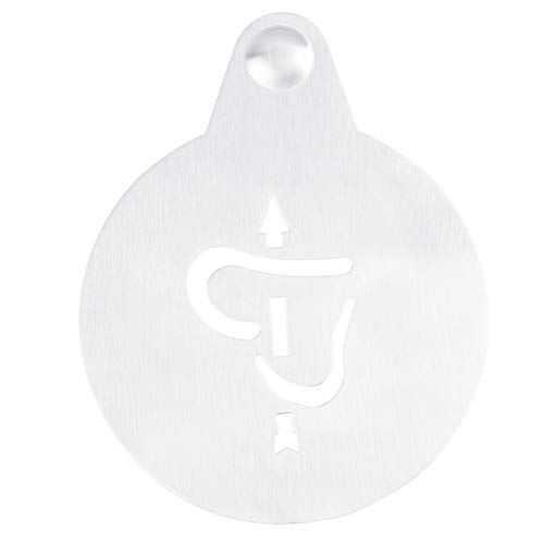 Kaffee Dekoration Schablone Latte Art Schablonen Edelstahl Kaffee Schablone Cappuccino Vorlage Form Form Haltbar wiederverwendbares Herzpfeil Design für Baristas Kaffee Kaffee Dekoration Schablone Latte Art Schablonen Edelstahl Kaffee Schablone Cappuccino Vorlage Form Form Haltbar wiederverwendbares Herzpfeil Design für Baristas Kaffee von ANKROYU