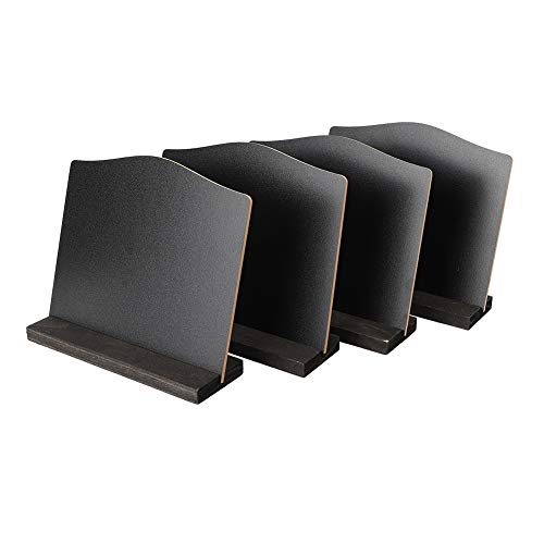 Kleine doppelseitige schwarze Hinweise Blackboard Mini Chalkboard Meldung Hinweis Display Ständer mit Basis funktionaler dekorativer Memohalter für Restaurantempfang Home Office von ANKROYU