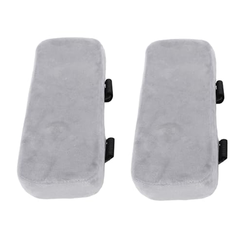 Memory Foam Office Stuhl Armlehnen Pads Ergonomische bequeme Gaming -Stuhl -Stuhl -Armruhe für Ellbogen Unterarme Druck Relief Weiche Fleece Stoff 25x10x5cm 2 Teile (Grau) von ANKROYU