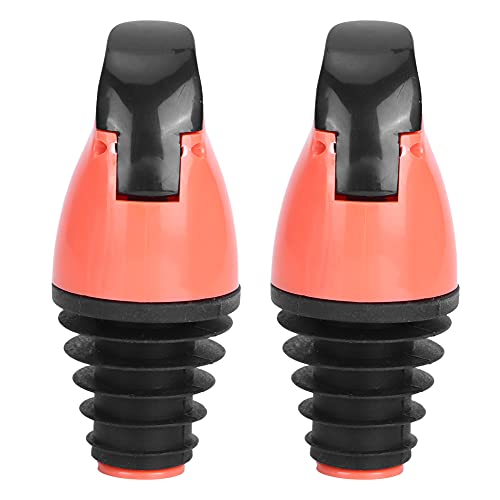 Ölflasche gießen Ausguss Stopper Spender Premiumschrauben Typ Dichtung Keine Leckküchenutensilien für Wein Sojasauce Essigflaschen Abs Silikon Marine Blau Orange Rot 7x3.5x1.5cm 2 (Marineblau) von ANKROYU