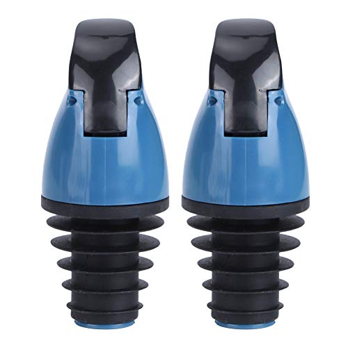 Ölflasche gießen Ausguss Stopper Spender Premiumschrauben Typ Dichtung Keine Leckküchenutensilien für Wein Sojasauce Essigflaschen Abs Silikon Marine Blau Orange Rot 7x3.5x1.5cm 2 (Marineblau) von ANKROYU