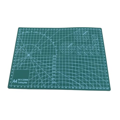PVC Schneidebrett Selbstheilung Rotary Matte doppelseitig Schneidmatten Carving Bastel Hobby Werkzeug Grün 300x220mmmm von ANKROYU