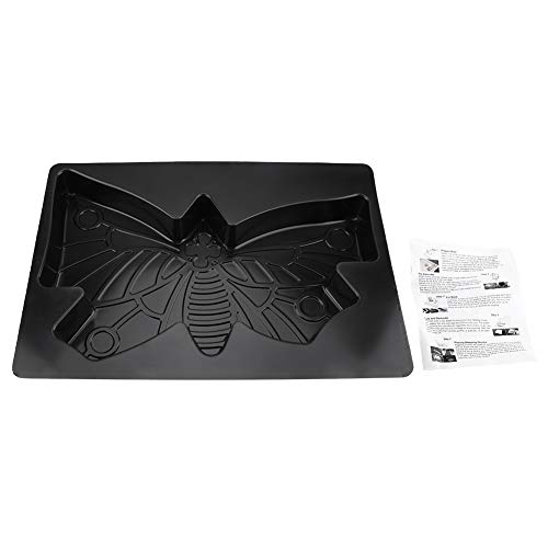 Pflastern Pflasterbetonschimmel Sprungbrettform Garten Rasenweg Pfad Penderwanderung Haltbar wiederverwendbares Abs Material Schwarz 44x31x45 cm von ANKROYU