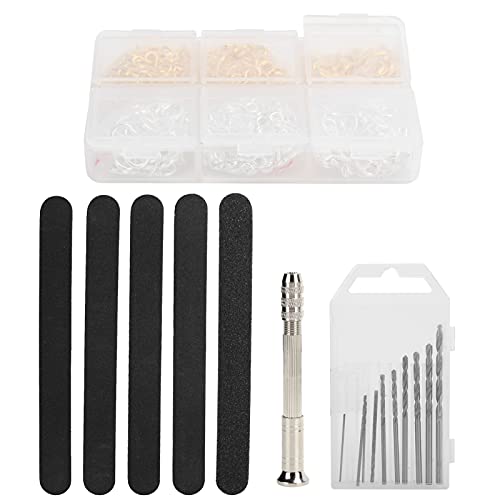 Pin zurückstrecken Handbohrer Augenschrauben Bohrmaschine Bit Set Professionell Schmuck DIY Craft Tool Kit mit 10 Bohrbits 5 Dateien 300 Augenschrauben für Anhänger Making Pin zurückstrecken Handbohrer Augenschrauben Bohrmaschine Bit Set Professionell Schmuck DIY Craft Tool Kit mit 10 Bohrbits 5 Dateien 300 Augenschrauben für Anhänger Making von ANKROYU