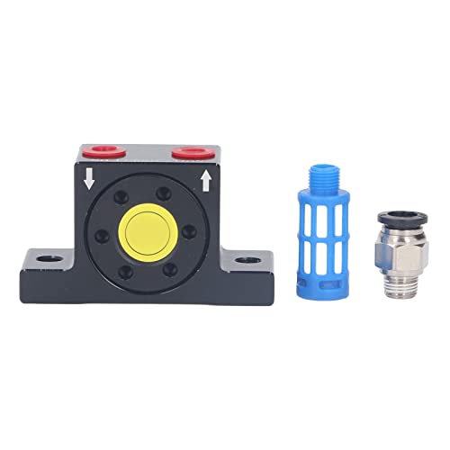 Pneumatische Turbinenvibrator G1/8 -Zoll -Gewinde Hochgeschwindigkeitsluftturbinenoszillator mit einstellbare Vibrationskraft für industrielles Material mit Aluminiumlegierung von ANKROYU