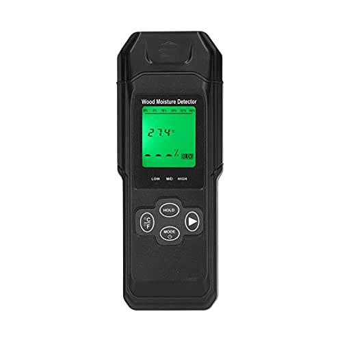 Professioneller Holzfeuchtetester, digitales LCD-Display, Feuchtigkeitsdetektor für Baumaterialien und Holz mit Temperaturmessfunktion, tragbares Werkzeug für Tischler, von ANKROYU