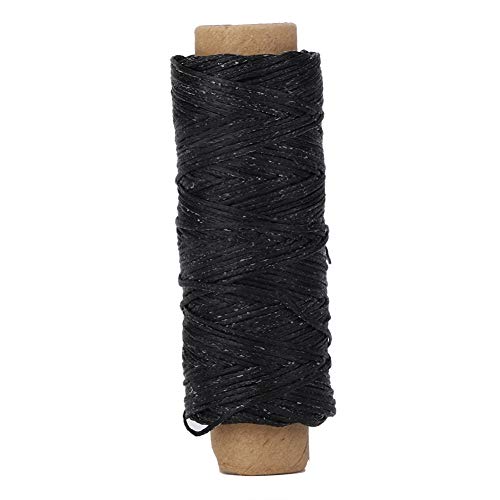 Professionelles gewachster Ledernähte Gewinde schwere Flachnähkabel für Schuhreparaturlederhandwerk 0,8 mm dicker 50 m lang 6 Farboptionen Dacron Material von ANKROYU
