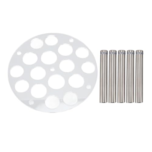 Schachfigurenhalter, stabiles, modernes Design, DIY-Ständer aus Acryl-Aluminium, runder Schachfiguren-Würfelhalter mit 1 Halter und 5 Beinen für Schachspieler und Anfänger Schachfigurenhalter, stabiles, modernes Design, DIY-Ständer aus Acryl-Aluminium, runder Schachfiguren-Würfelhalter mit 1 Halter und 5 Beinen für Schachspieler und Anfänger von ANKROYU