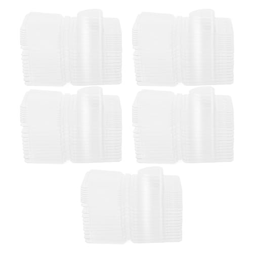 Wachs Schmelze Muschelformen klare leere Kunststoffschale Langlebige Haustiermaterial 100 Packungen für Kerzenherstellung Wachskuchen Seifenharz Art Aromatherapie Home Dekoration (Herzförmig) von ANKROYU