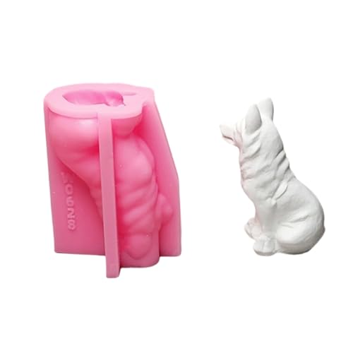 3D Hund Statue Silikonkerzenform Epoxidharz Silikonformen Für Kerzenseife Fondant Schokoladenkuchen Backen 3D Hund Statue Silikonkerzenform Epoxidharz Silikonformen Für Kerzenseife Fondant Schokoladenkuchen Backen von ANMITI