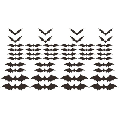 48pcs Fledermäuse Aufkleber Wandtattoos Halloween Dekorationen Fenster Klammern Dekoration Für Halloween Party Fenstertür Wandfledermausaufkleber 48pcs Fledermäuse Aufkleber Wandtattoos Halloween Dekorationen Fenster Klammern Dekoration Für Halloween Party Fenstertür Wandfledermausaufkleber von ANMITI