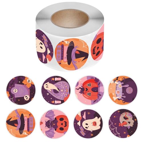 500 PCs Kürbisse Aufkleber Halloween Aufkleber Etiketten Schöne Dekorationsprämien Scrapbook Belohnung Halloween Geschenkkürbisse Für Teenager von ANMITI