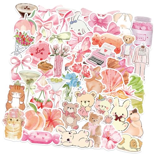 50pieces Cartoon PVC Aufkleber Wasserbeständiger Ästhetikaufkleber Für Wasserflaschen Laptop Scrapbook Skateboard Telefonhülle Abnehmbares Kleber von ANMITI