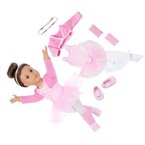 ANMITI Elegante Ballett Prinzessin Tutu Kostüm Für 18 Zoll Mädchen Puppen Mode Tanz Kostüm Easy Change Design Für Kinder Rollenspiele Girl Ballet Übung Doll Kleidung ANMITI Elegante Ballett Prinzessin Tutu Kostüm Für 18 Zoll Mädchen Puppen Mode Tanz Kostüm Easy Change Design Für Kinder Rollenspiele Girl Ballet Übung Doll Kleidung von ANMITI